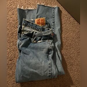 Levi Strauss blue jeans 35x30